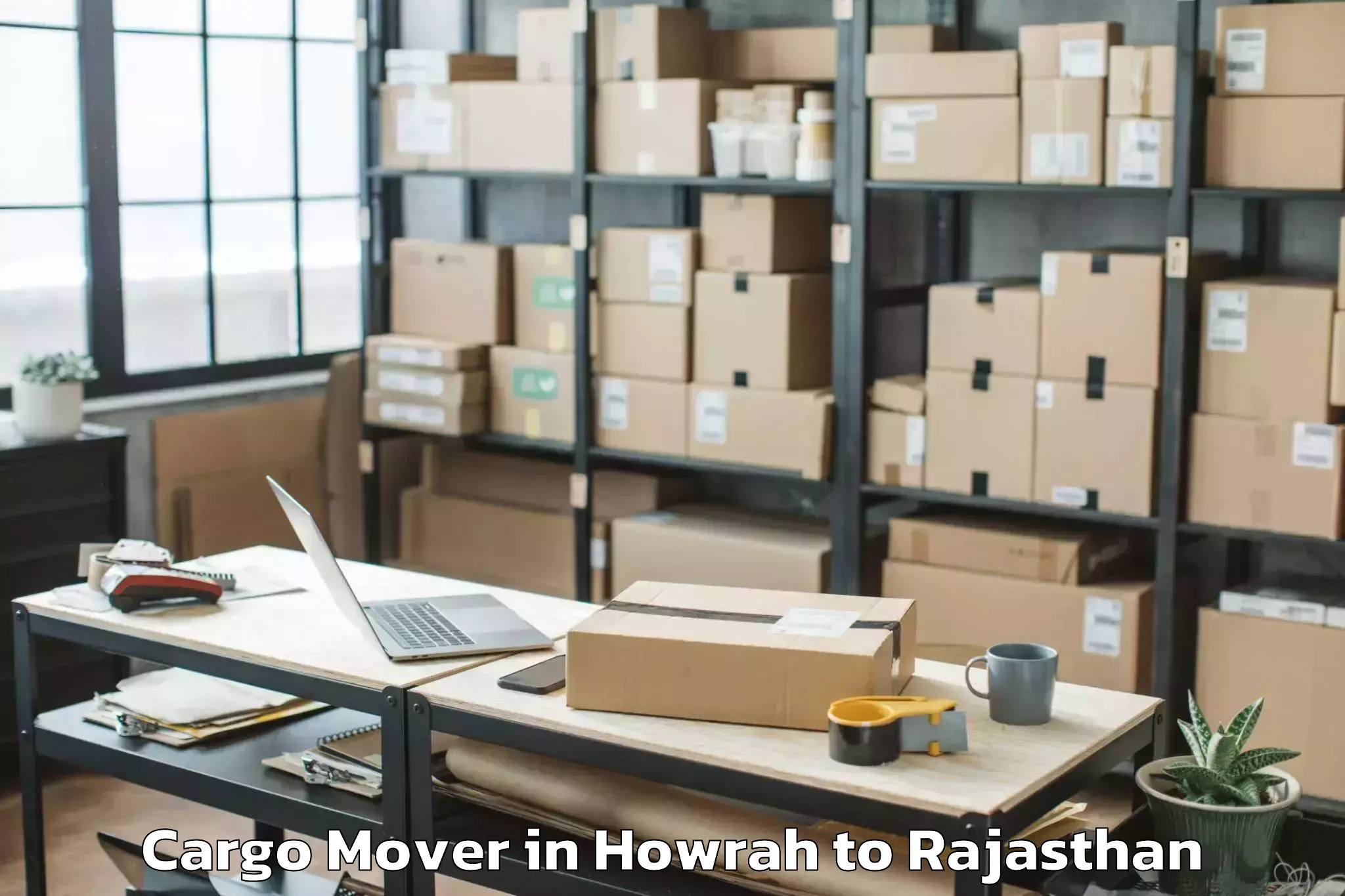 Professional Howrah to Sheoganj Cargo Mover